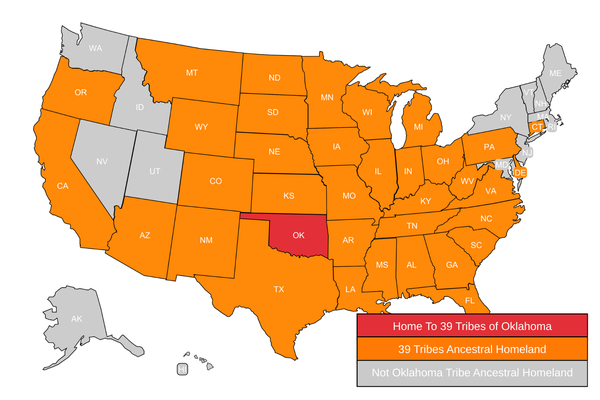 How Oklahoma became home to 39 tribes